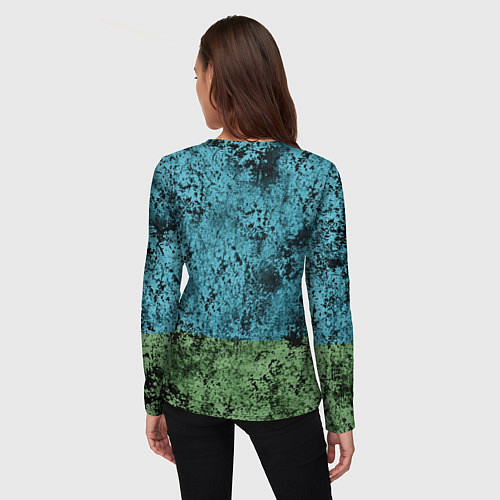 Женский лонгслив Флаг десантников ВДВ / 3D-принт – фото 4