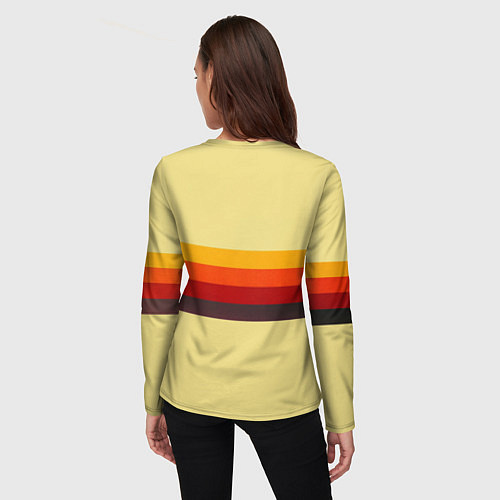 Женский лонгслив Ретро автобус РАФ-977 поп-арт / 3D-принт – фото 4