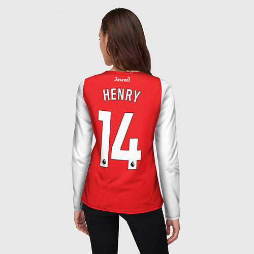 Женский лонгслив Анри домашняя форма Арсенал 2025 2026 / 3D-принт – фото 4