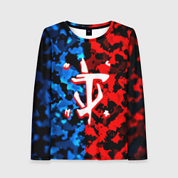 Лонгслив женский Doom камуфляж текстура, цвет: 3D-принт