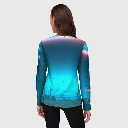 Женский лонгслив Мияби дыньки мем ZZZ / 3D-принт – фото 4