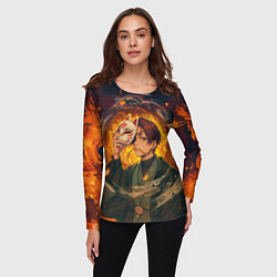 Лонгслив женский Хаято Суо - Ветролом, цвет: 3D-принт — фото 2