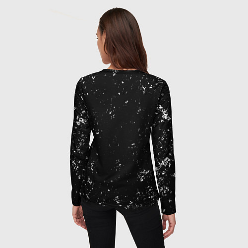 Женский лонгслив ВМФ в стиле потертостей / 3D-принт – фото 4