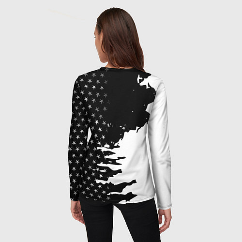 Женский лонгслив Liverpool текстура спорт / 3D-принт – фото 4