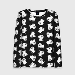 Лонгслив женский Annoying dog pattern - Undertale, цвет: 3D-принт