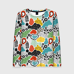 Лонгслив женский Природная абстракция, цвет: 3D-принт
