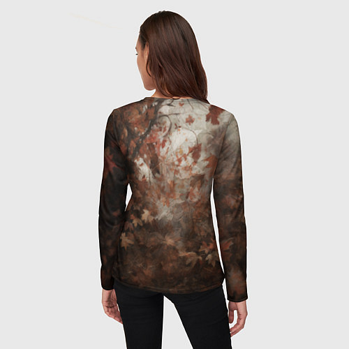 Женский лонгслив Зайчишка в шарфе / 3D-принт – фото 4