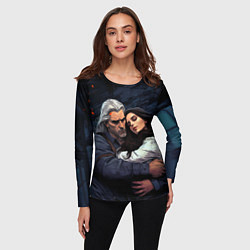 Лонгслив женский Йеннифэр и Геральт, цвет: 3D-принт — фото 2