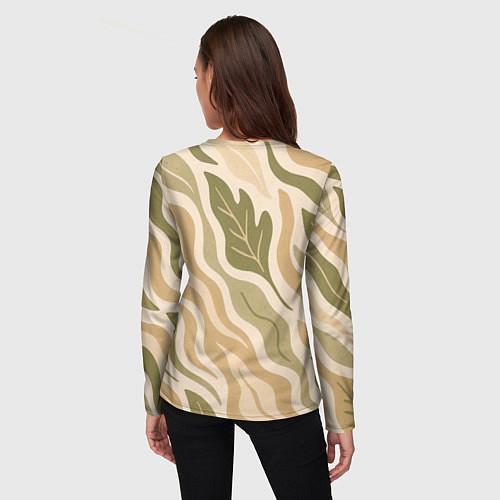 Женский лонгслив Листопад / 3D-принт – фото 4