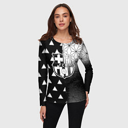 Лонгслив женский Barcelona geometry black, цвет: 3D-принт — фото 2