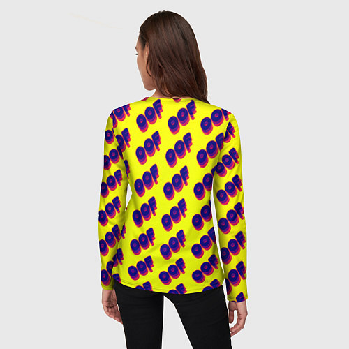 Женский лонгслив Monako off / 3D-принт – фото 4