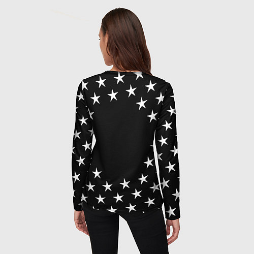 Женский лонгслив Манчестер сити звезды / 3D-принт – фото 4