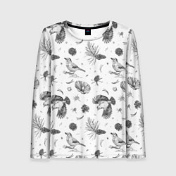 Лонгслив женский Сойка в Бузулукском бору, цвет: 3D-принт