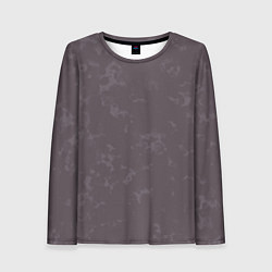 Лонгслив женский Коричневый с текстурой, цвет: 3D-принт