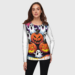 Лонгслив женский Happy Halloween 25, цвет: 3D-принт — фото 2