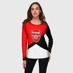 Лонгслив женский Arsenal geometry sport, цвет: 3D-принт — фото 2