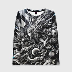 Женский лонгслив Abstraction cyber pattern - ai art fantasy