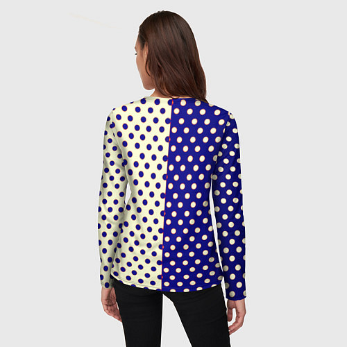 Женский лонгслив Borussia точки текстура / 3D-принт – фото 4