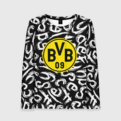 Лонгслив женский Borussia надписи гейм, цвет: 3D-принт