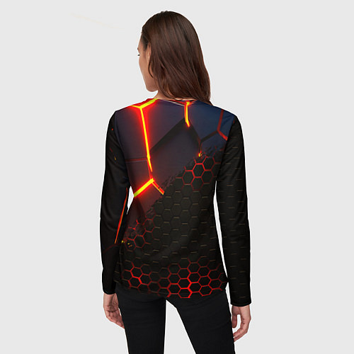 Женский лонгслив Monster energy броня краски / 3D-принт – фото 4