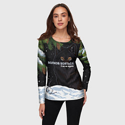 Лонгслив женский Призрачный волк, цвет: 3D-принт — фото 2