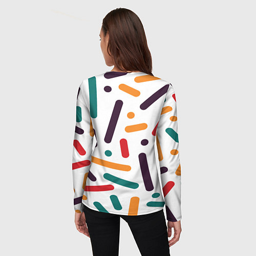 Женский лонгслив Oval oil / 3D-принт – фото 4