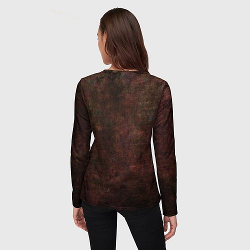 Женский лонгслив Школа волка Каэр Морхен на темном фоне / 3D-принт – фото 4