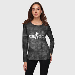 Лонгслив женский Эмблема CS GO, цвет: 3D-принт — фото 2