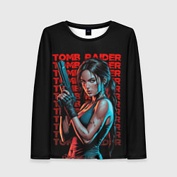 Женский лонгслив Lara Croft с пистолетом