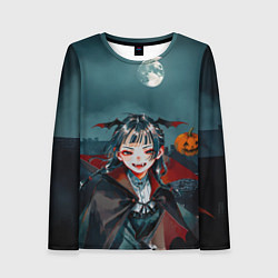 Лонгслив женский Вампирша МаоМао - Монолог Фармацевта аниме Хэллоуи, цвет: 3D-принт