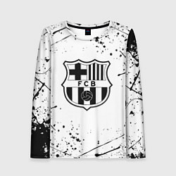 Лонгслив женский Barcelona брызги красок, цвет: 3D-принт