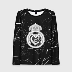 Лонгслив женский Ювентус краски штрихи, цвет: 3D-принт