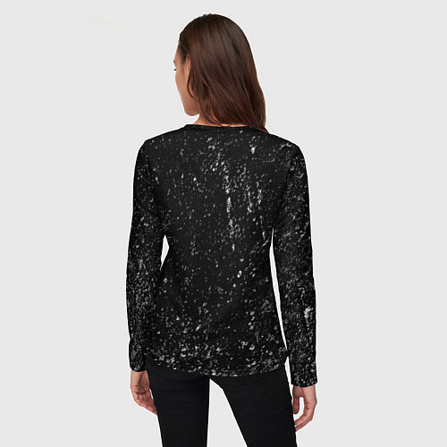 Женский лонгслив Валькнут и символы в круге / 3D-принт – фото 4