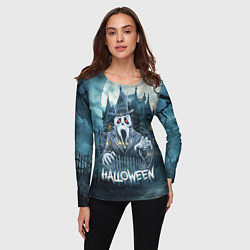 Лонгслив женский Дух у замка, цвет: 3D-принт — фото 2