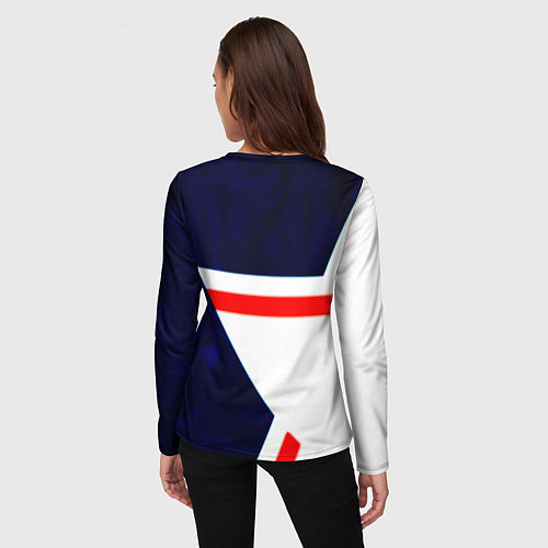 Женский лонгслив Бавария звезды геометрия / 3D-принт – фото 4