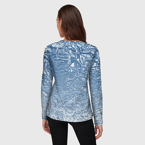 Женский лонгслив Налипший снег / 3D-принт – фото 4