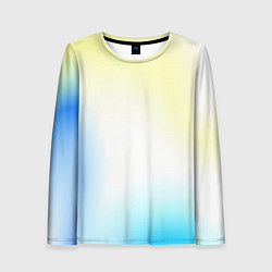 Женский лонгслив Color yellow blue white