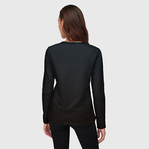 Женский лонгслив Красная огненная лошадь сменяет зелёную змею / 3D-принт – фото 4