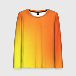 Женский лонгслив Color orange red