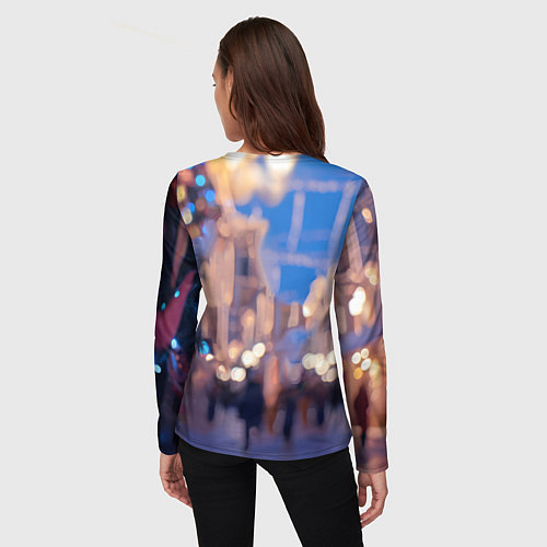 Женский лонгслив Милая лошадка символ 2026 / 3D-принт – фото 4