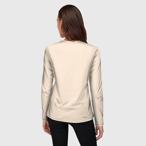 Женский лонгслив Уставший песик - ну и год / 3D-принт – фото 4