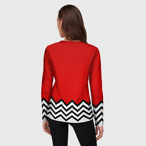 Женский лонгслив Ювентус полосы спорт / 3D-принт – фото 4