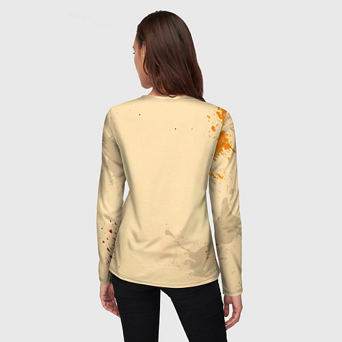Женский лонгслив Задумчивая лошадь / 3D-принт – фото 4