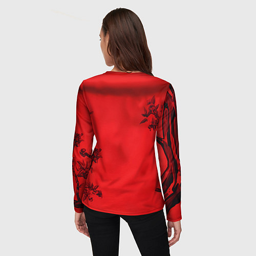 Женский лонгслив Конь панк / 3D-принт – фото 4