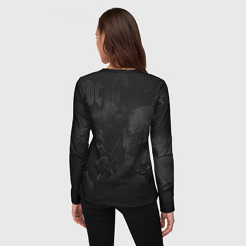 Женский лонгслив AC/DC / 3D-принт – фото 4