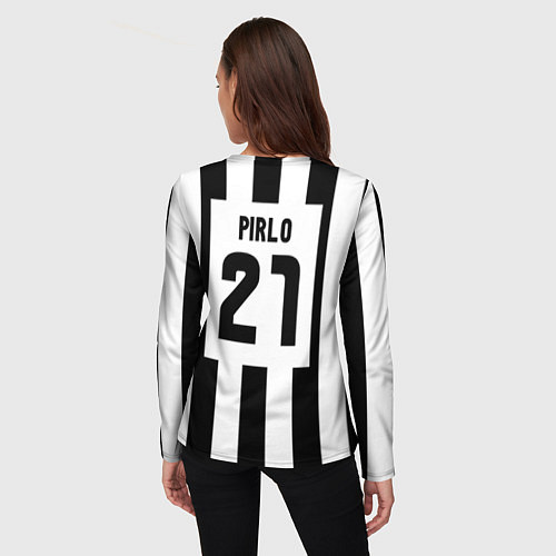 Женский лонгслив Juventus: Pirlo / 3D-принт – фото 4