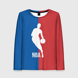 Лонгслив женский Эмблема NBA, цвет: 3D-принт