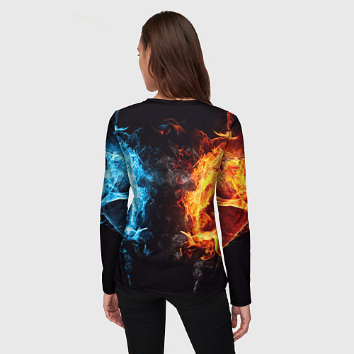 Женский лонгслив Dark Souls: Lion Shield / 3D-принт – фото 4