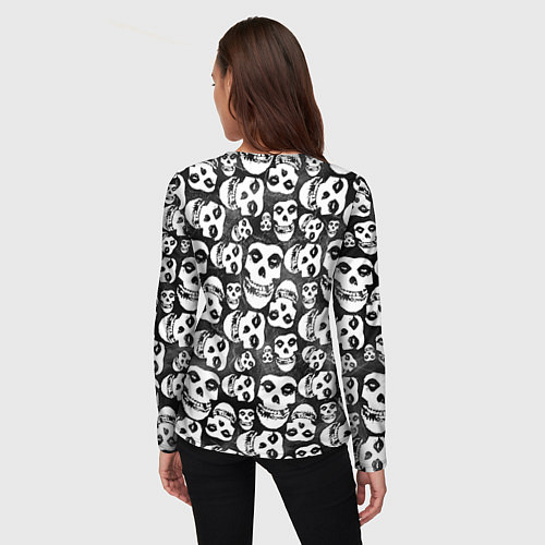 Женский лонгслив Misfits Pattern / 3D-принт – фото 4
