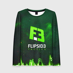 Лонгслив женский Flipsid3 Tactics, цвет: 3D-принт